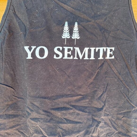 Yosemite National Park Funny Yo Semite Black Tank Top Size M - Picture 8 of 9